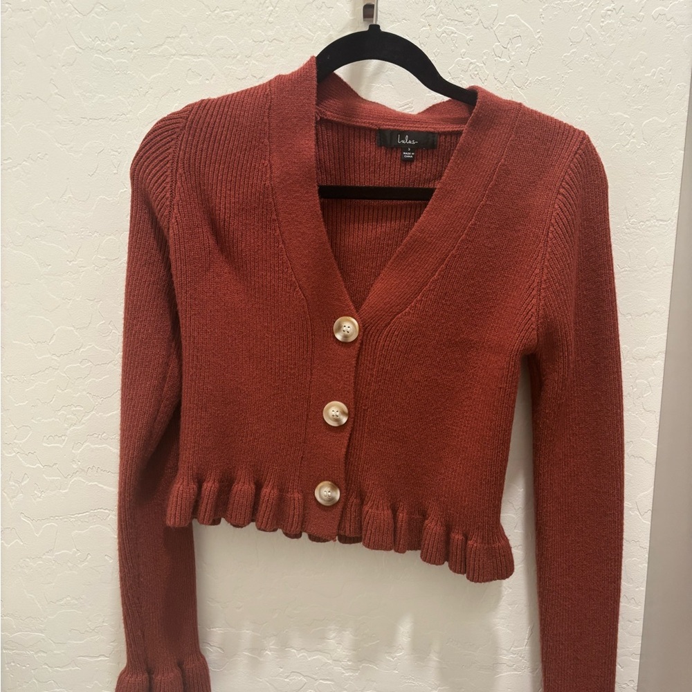 Lulus small crop top cardigan